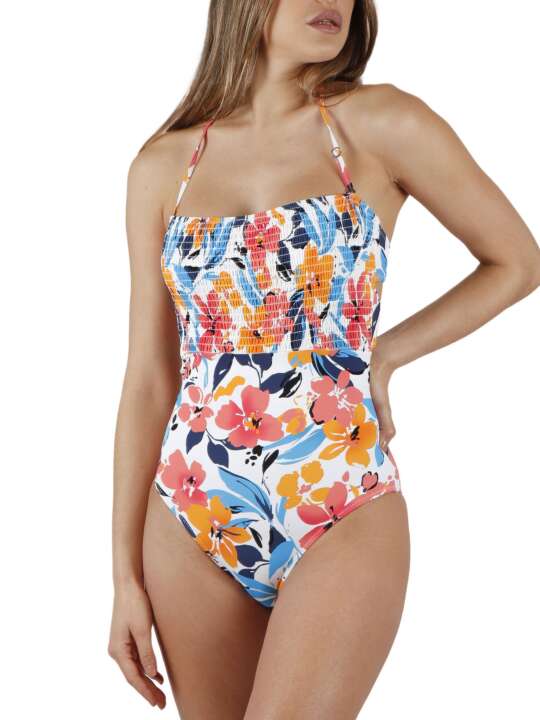 11328AD Strapless 1-piece swimming costume Summer Memoirs Admas Printed face