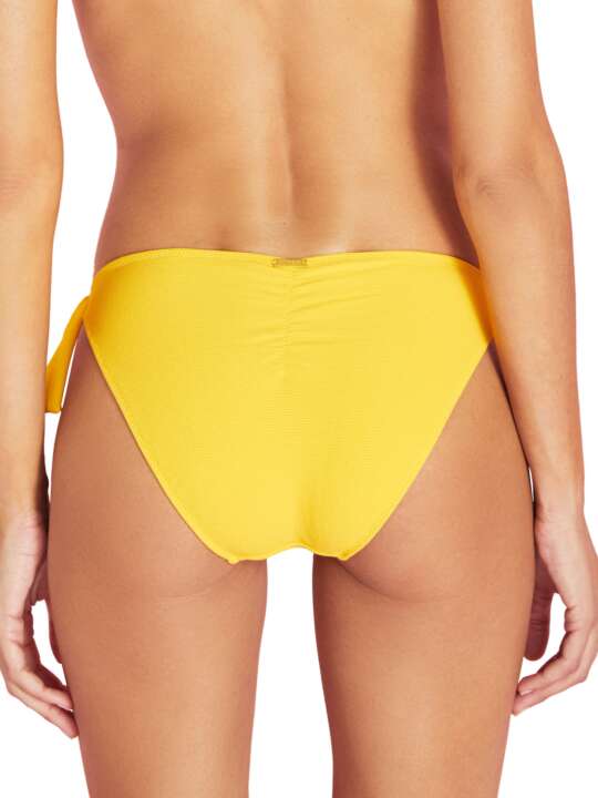 BF207SE Low waist swimming costume stockings with knots Miami Selmark Mare Yellow face
