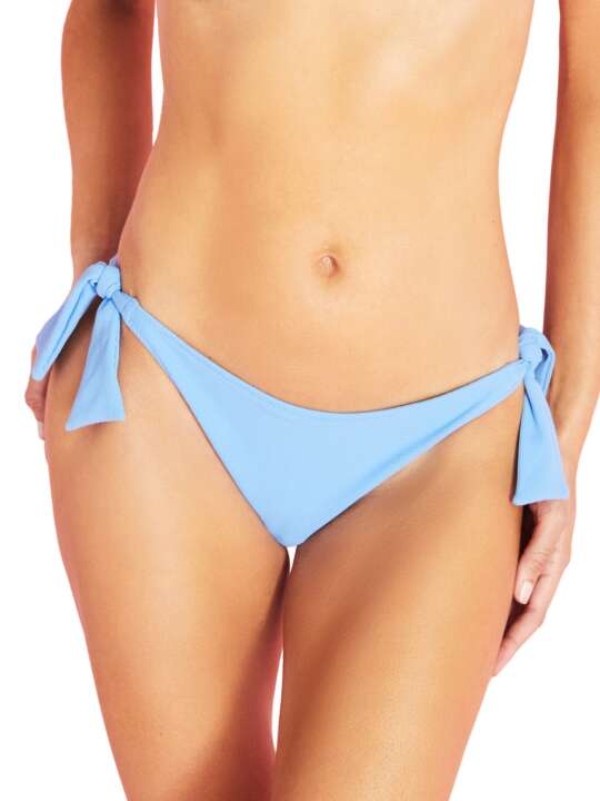 BF207SE Low waist swimming costume stockings with knots Miami Selmark Mare Blue face