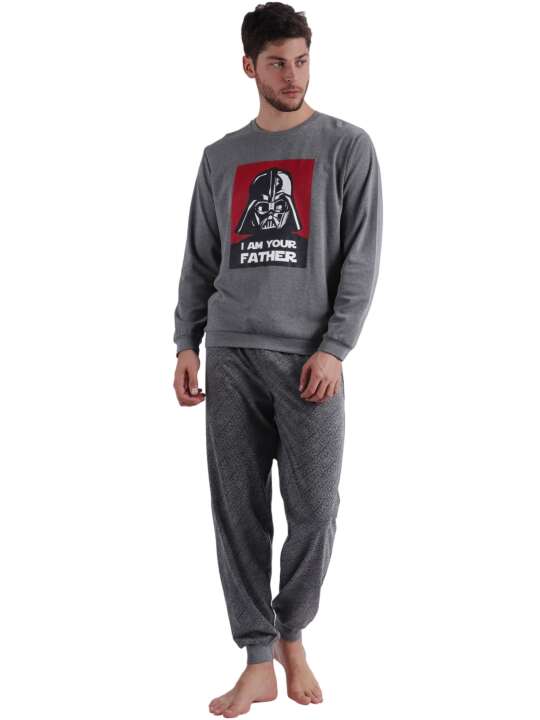 60716AD Pyjamas trousers and top Father Star Wars Admas Grey face