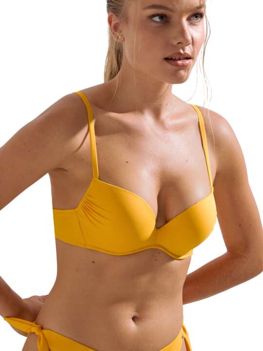 40723LI Push-up swimming costume top Palma Lisca Yellow face