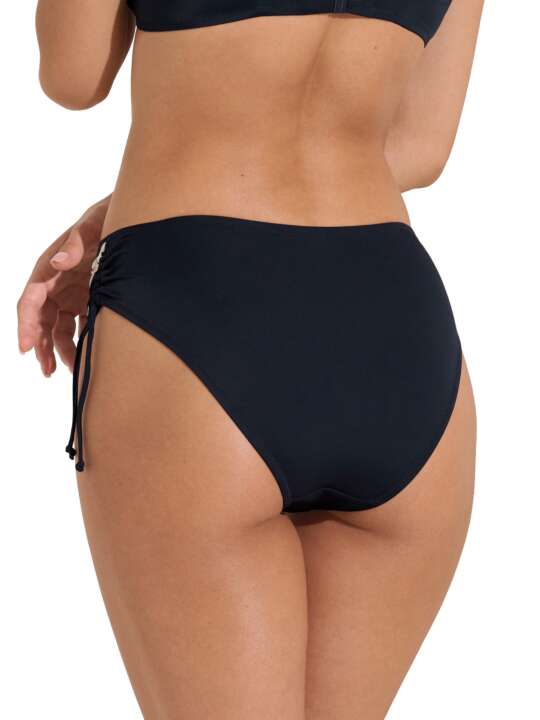 41643LI High waist swimming costume briefs with adjustable sides Toulouse Lisca Blue face