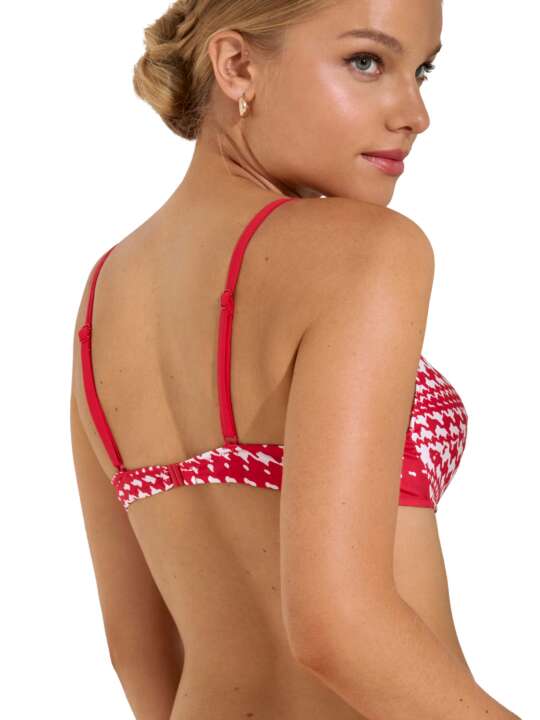 40753LI Haut maillot de bain préformé Quito Lisca Rouge face