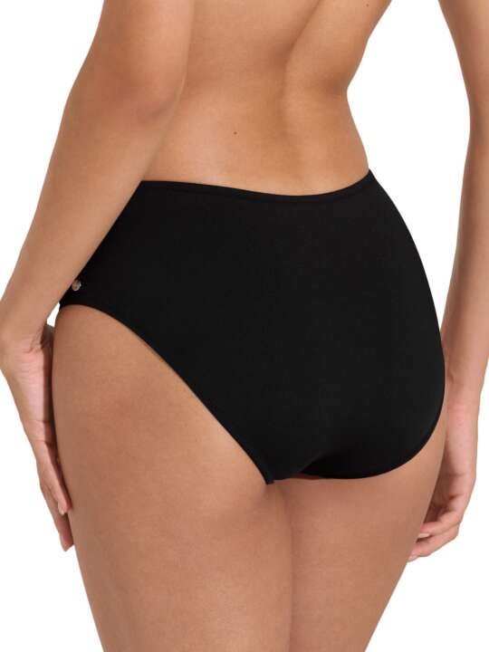 41636LI High waist shapewear swimming costume bottoms Union Island Lisca Black face