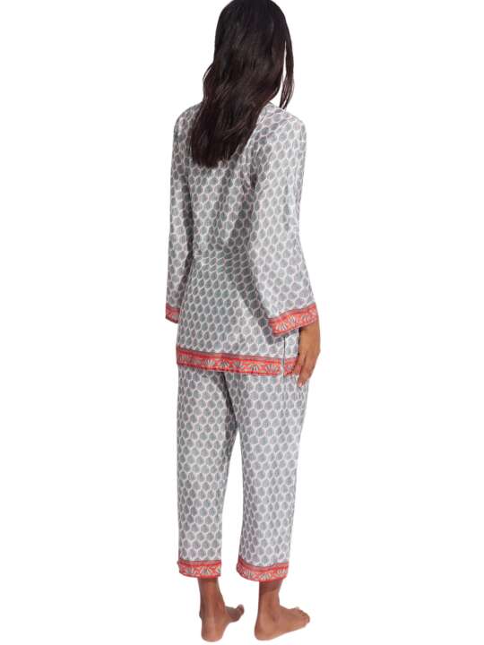 P8176SE Pyjama tenue d'intérieur pantacourt tunique Homewear P81 Selmark Vert face