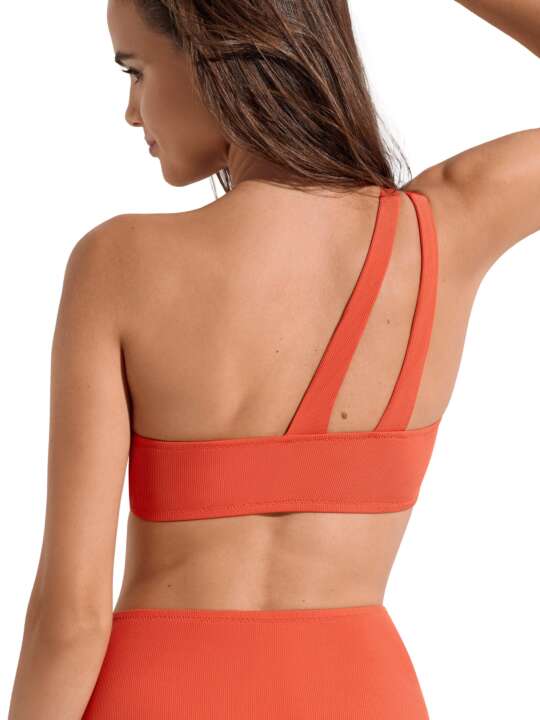 40747LI Asymmetrical underwired bra top Normandie Lisca Orange face