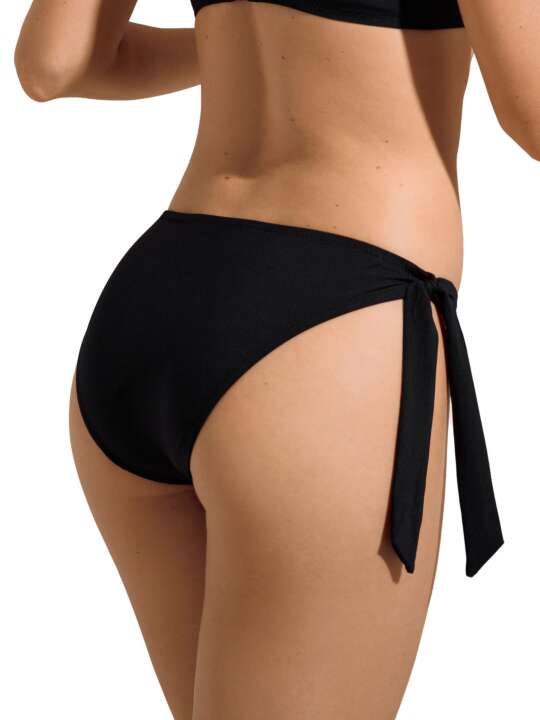 41656LI Swimming costume bottoms with removable tie Normandie Lisca Black face