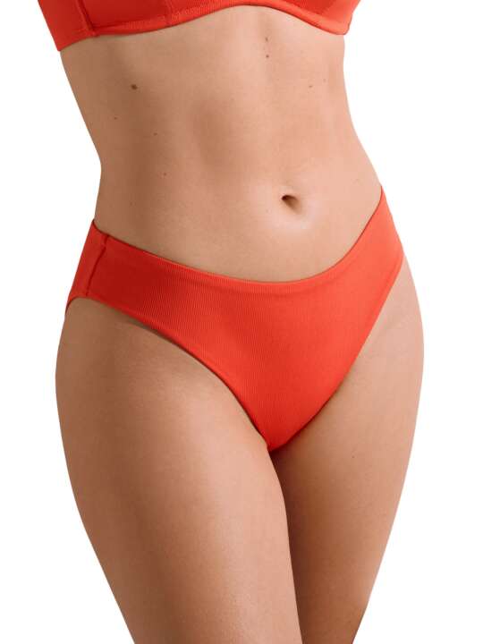 41657LI High waist swimming costume bottoms Normandie Lisca Orange face