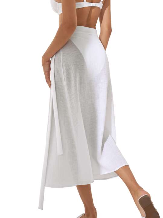 49552LI Long beach skirt Normandie Lisca White face