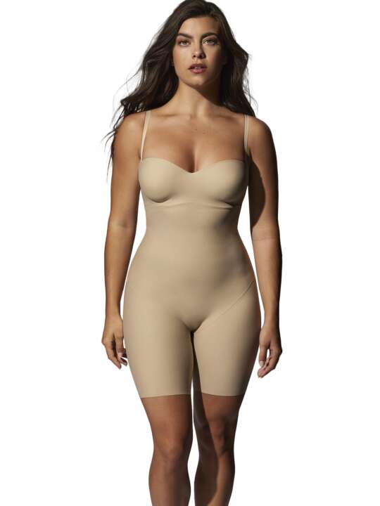 10856SE Pre-shaped comfort panty bodysuit Curves Selmark Skin face