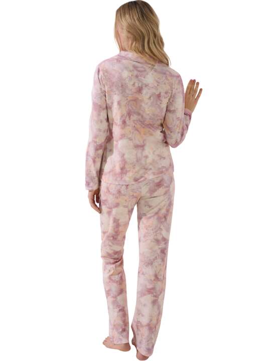 23428LI Pyjamas trousers shirt long sleeves Olena Lisca Pink face