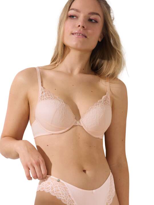 60524LI Push-up bra Delightful Lisca Cheek Pink face