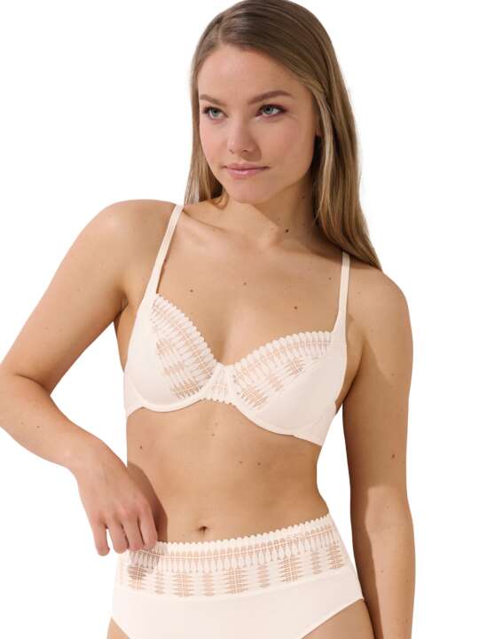 20381LI Soutien-gorge armaturé Ophelia Lisca Blanc face