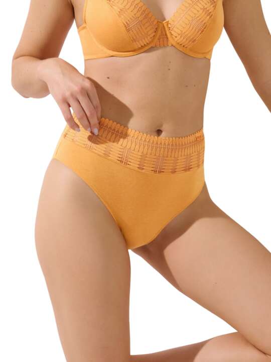 22339LI High waist briefs Ophelia Lisca Yellow face