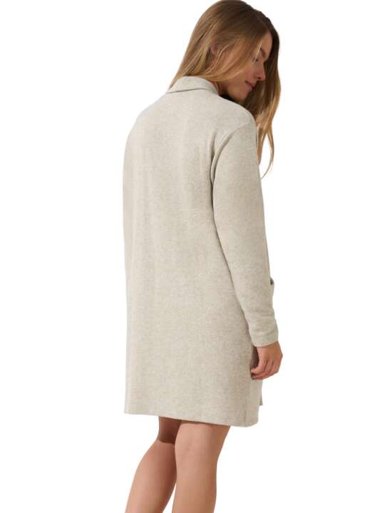 86362LI Cardigan veste d'intérieur détente Olivette Lisca Beige face