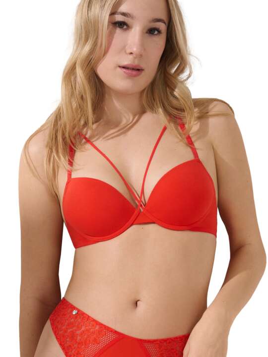 60528LI Push-up bra Galaxy Lisca Cheek Red face