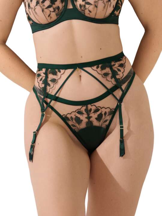 11059LI Suspender belt Gloriosa Lisca Green face