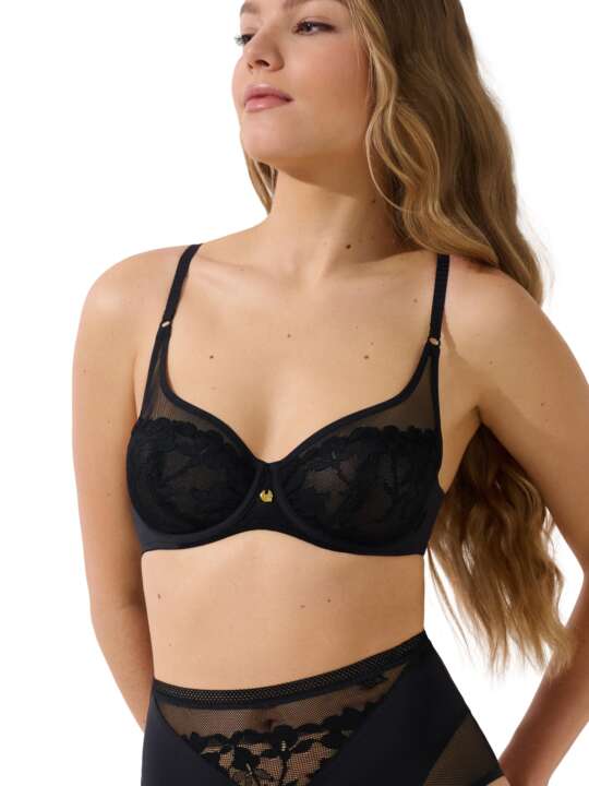 20384LI Underwired bra Ocean Lisca Black face