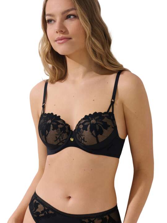 20385LI Soutien-gorge préformé Ocean Lisca Noir face