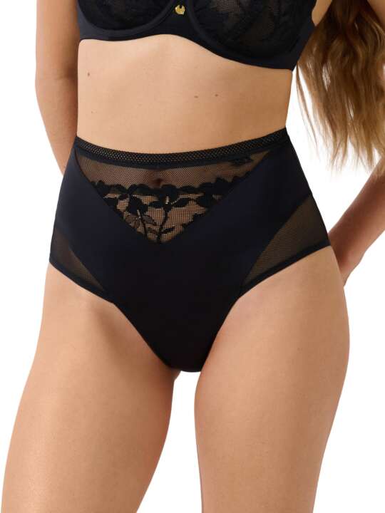 22342LI Slip taille haute Ocean Lisca Noir face