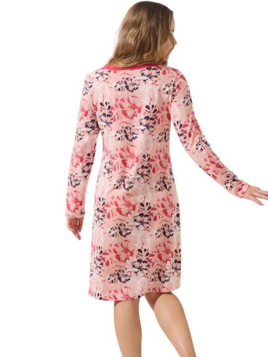 23442LI Long-sleeved nightdress Ocean Lisca Coral face