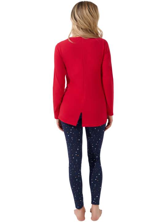 63483LI Pyjama leggings tunique manches longues Twinkle Star Lisca Cheek Rouge face