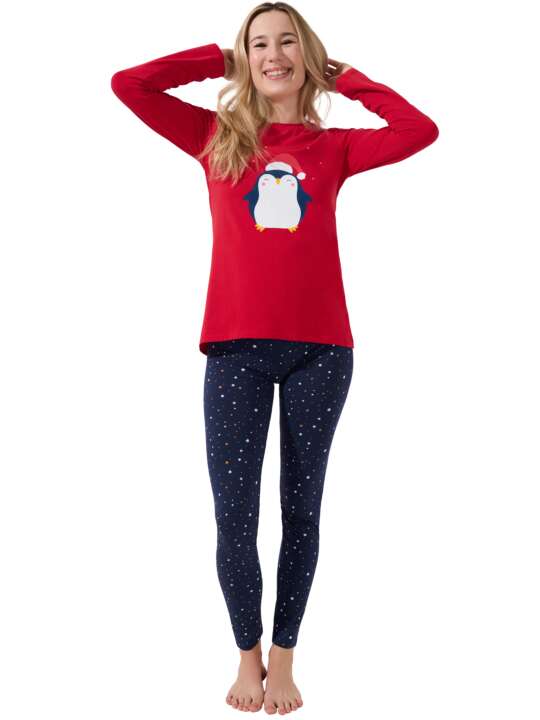 63483LI Pyjama leggings tunique manches longues Twinkle Star Lisca Cheek Rouge face