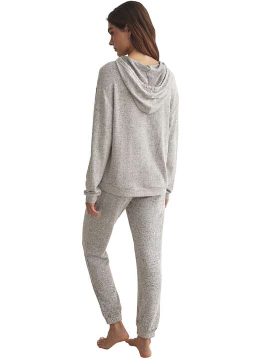 P8276SE Loungewear and indoor pyjamas trousers hoodies BASIC P82 Selmark Grey face