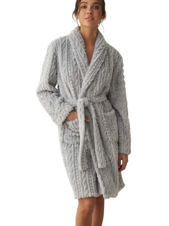 PC092SE Dressing gown SUPERSOFT COMPLEMENTOS Selmark Blue face