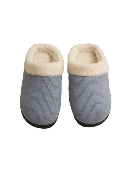 PC013SE Faux fur slippers COMPLEMENTOS Selmark Blue face