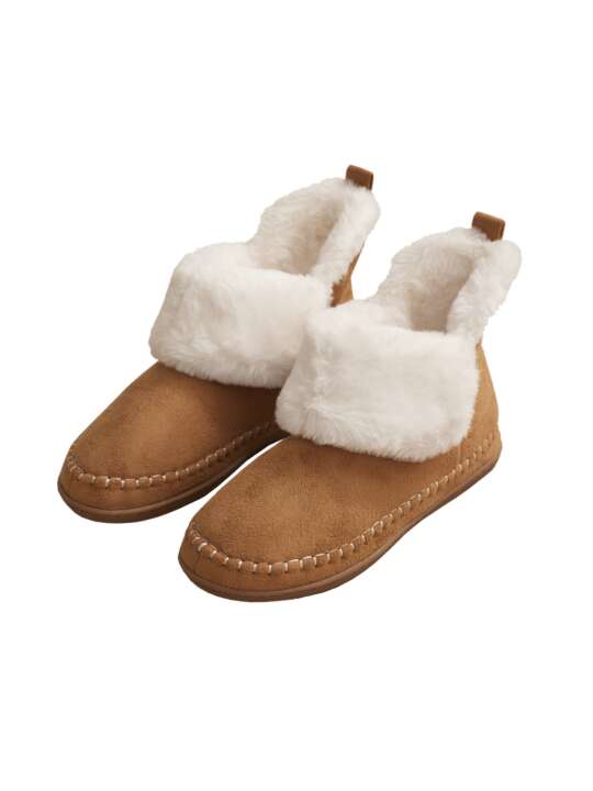 PC016SE Faux fur booties COMPLEMENTOS Selmark Brown face