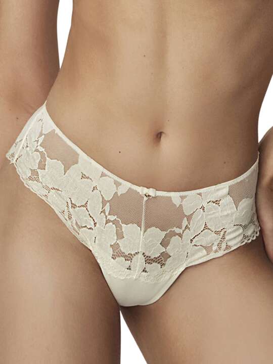 61106SE G-string shorts Federica Wedding Selmark Ivory face