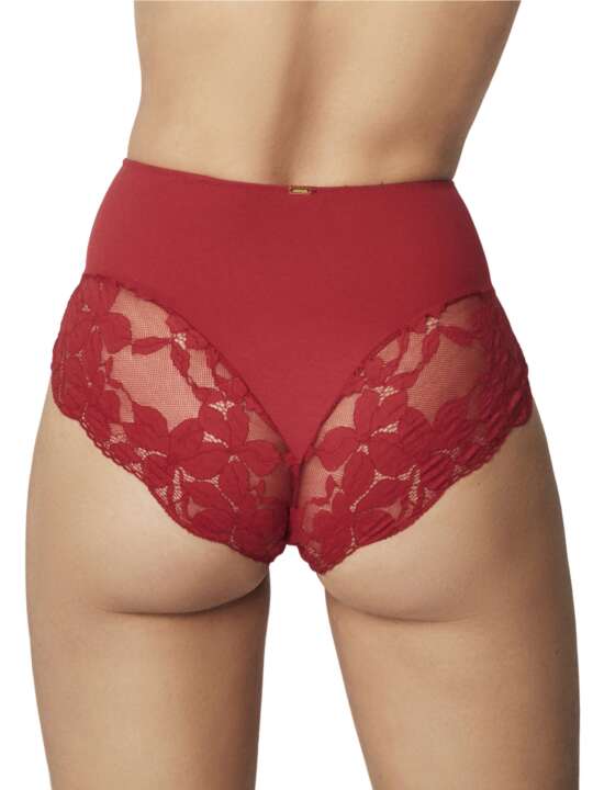 61190SE High-waist shaping briefs FEDERICA Selmark Red face