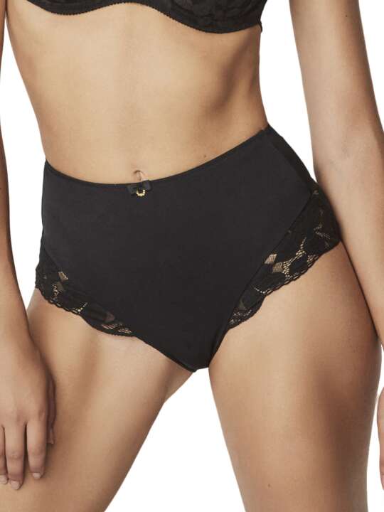 61190SE High-waist shaping briefs FEDERICA Selmark Black face