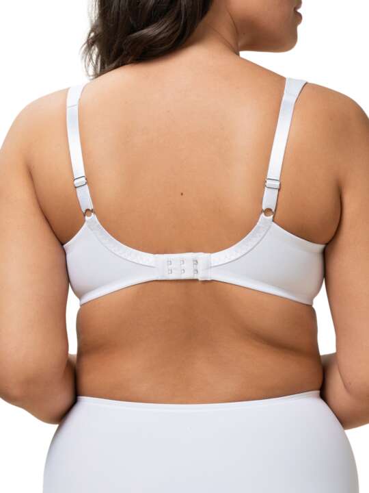 0186010 Minimizing bra TRUE SHAPE SENSATION Triumph White face