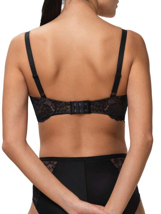 0201694 Bralette préformée sans armatures AMOURETTE CHARM Triumph Noir face