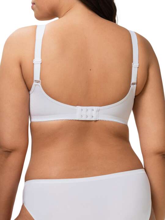 0004928 Soutien-gorge sans armatures DOREEN + COTTON01 Triumph Blanc face