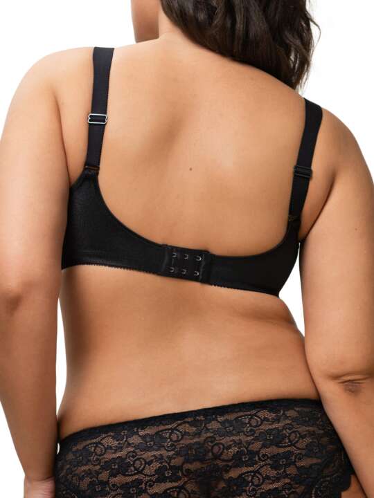 0004928 Soutien-gorge sans armatures DOREEN + COTTON01 Triumph Noir face