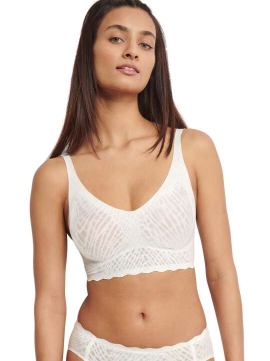 0219598 Bralette ZERO FEEL BLISS Sloggi Blanc face