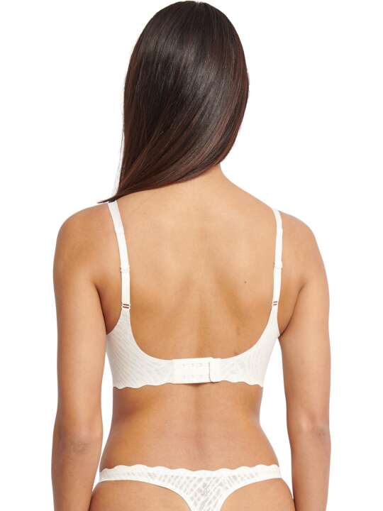 0219688 Soutien-gorge préformé sans armatures ZERO FEEL BLISS Sloggi Blanc face