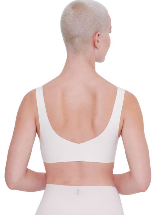 0217728 Bralette ZERO FEEL Sloggi Blanc face