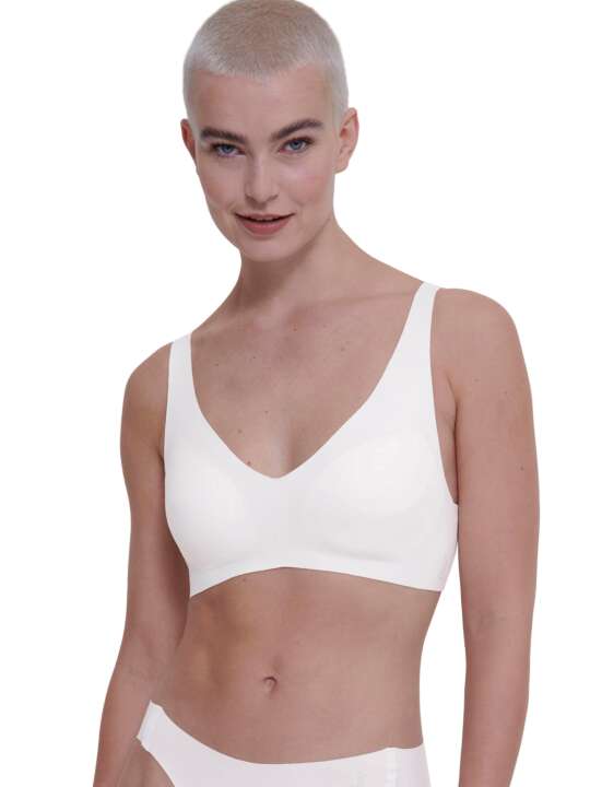 0217729 Soutien-gorge préformé sans armatures ZERO FEEL Sloggi Blanc face