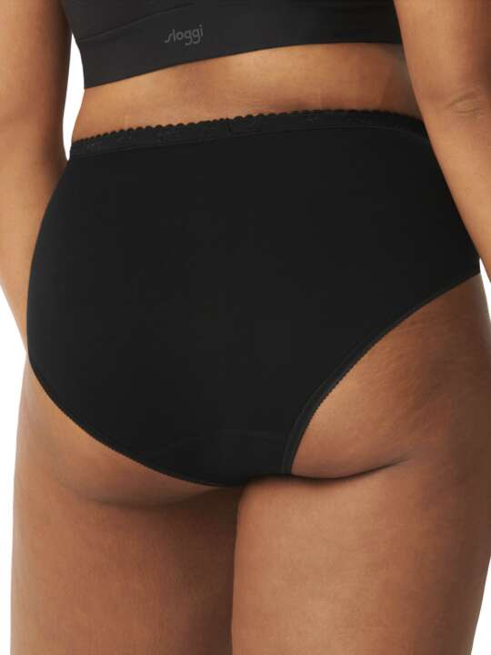 0071633 Pack x4 briefs CHIC Sloggi Black face