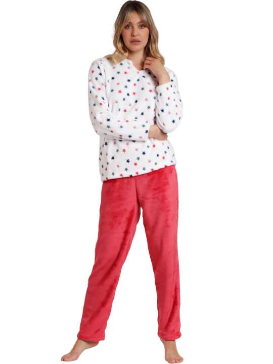 62618AD Pyjama pantalon haut manches longues Star Admas Multicolore face