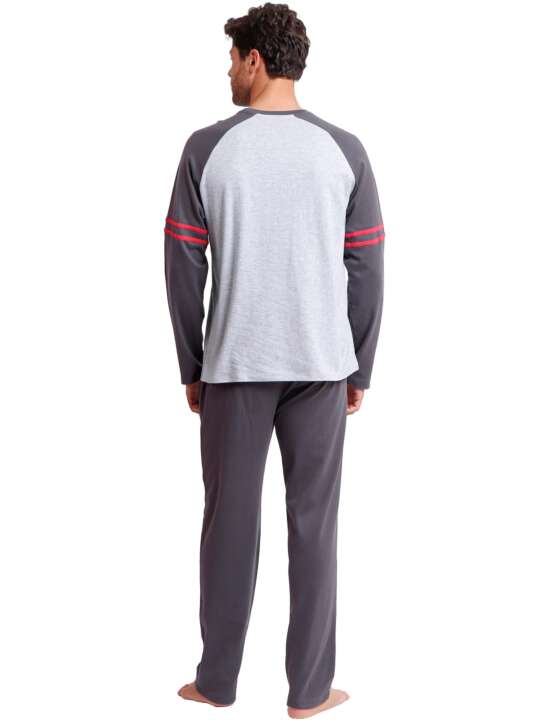 62494AD Pyjama tenue d'intérieur pantalon et haut Darth Vader Sport Star Wars Admas Gris face