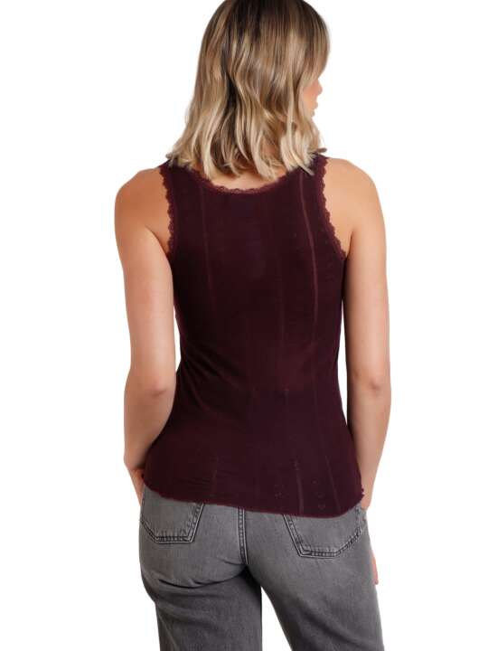 43481AD Tank top Canale Admas Burgundy face