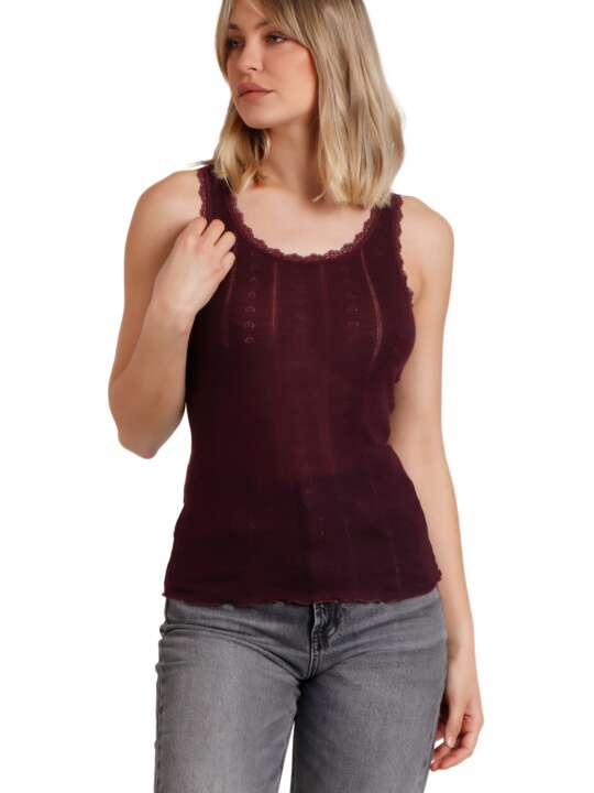 43481AD Tank top Canale Admas Burgundy face