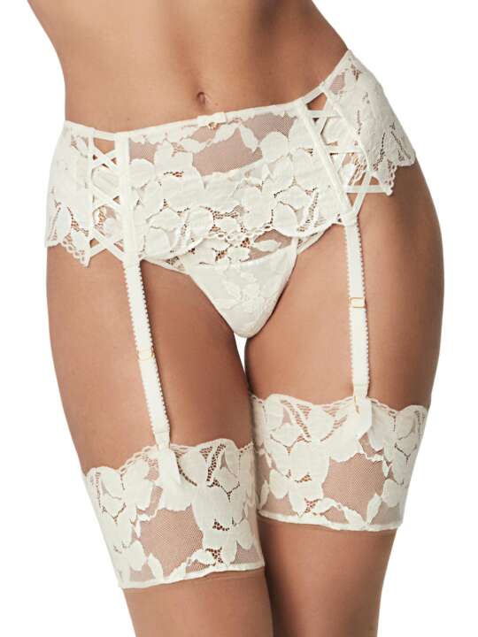 61109SE Suspender belt FEDERICA MARIAGE Selmark Ivory face