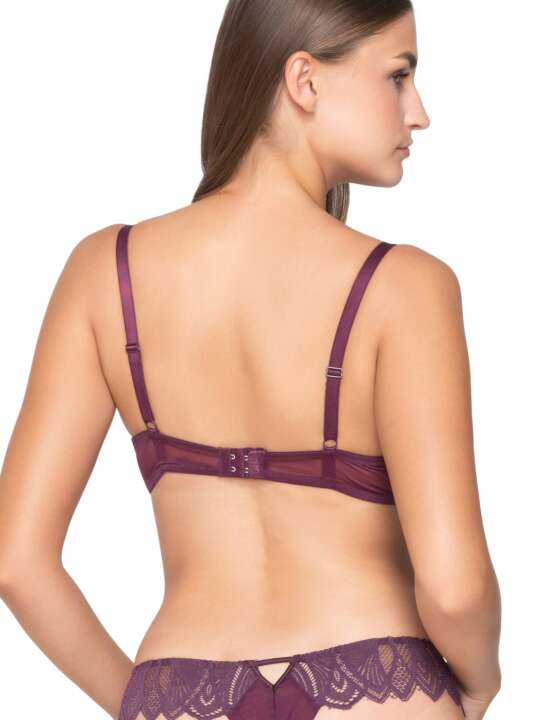 16702LU Underwired triangle bra SYLVIE Luna Splendida Purple face