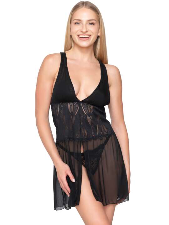 86700LU Babydoll SYLVIE Luna Splendida Black face